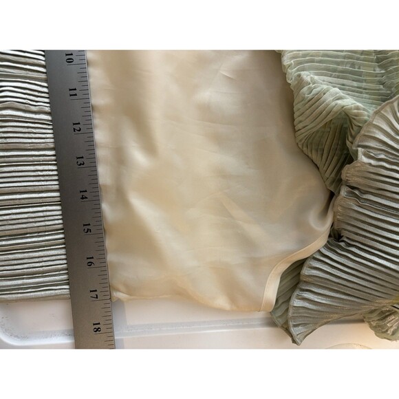 Vintage Jeanne Marc Designer Gown Dress 4/6 Accordion Pleated Art Deco Ethereal - Picture 8 of 16